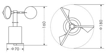 NZ100SX風速風向計